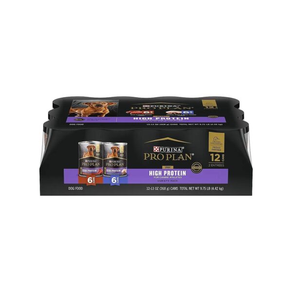 High Protein Wet Food Variety Pack for Adult Dogs with Real Meat and Antioxidants