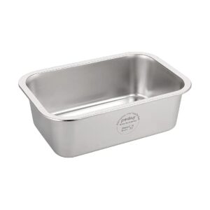 High-Quality 2 Gallon Large Stainless Steel Dog Water Bowl for Large Breeds Silver