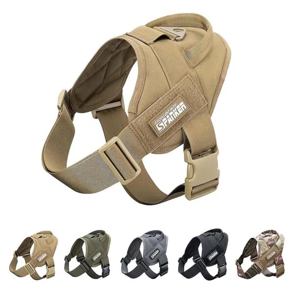 High-Quality Adjustable Dog Harness with Handle for Military and K9 Training