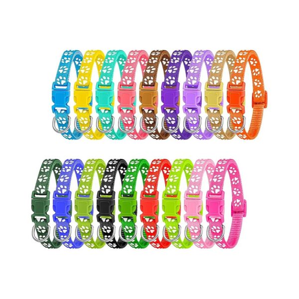 High Quality Adjustable Puppy Collars with Quick Release Buckle for Small to Medium Dogs