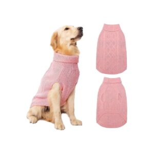 High-Quality Cable Knit Dog Apparel for Winter and Autumn Weather