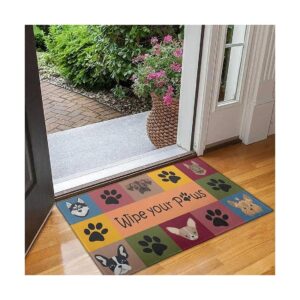 High-Quality Crystal Velvet Door Mat with Anti-Slip Bottom for Safe Indoor/Outdoor Use