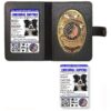 High Quality Custom Emotional Support Dog Badge with Leather Wallet and 2 ID Cards