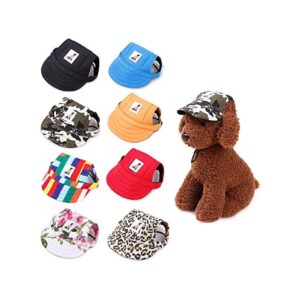 High Quality Dog Baseball Caps with Adjustable Neck Strap for Small Medium Large Dogs