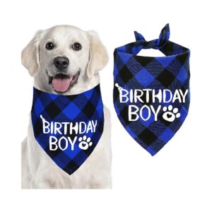 High-Quality Dog Birthday Bandana for Medium Large Dogs Birthday Supplies