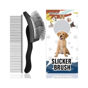 High-Quality Dog Brush and Combs for Grooming Medium to Long-Haired Dogs and Cats