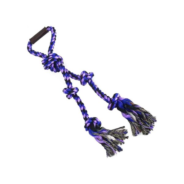 High-Quality Dog Toy Rope for Aggressive Chewers with 5 Knots and Non-Toxic Materials