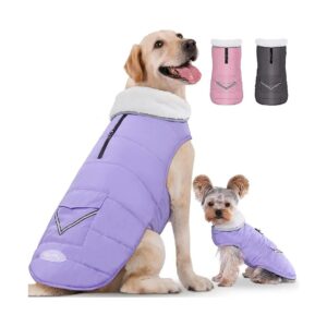 High-Quality Dog Winter Coat with Fleece Vest for Large Breeds Warmth