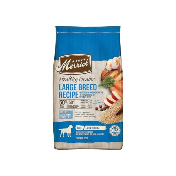 High-Quality Dry Dog Food for Large Breed Dogs with Vitamins and Minerals