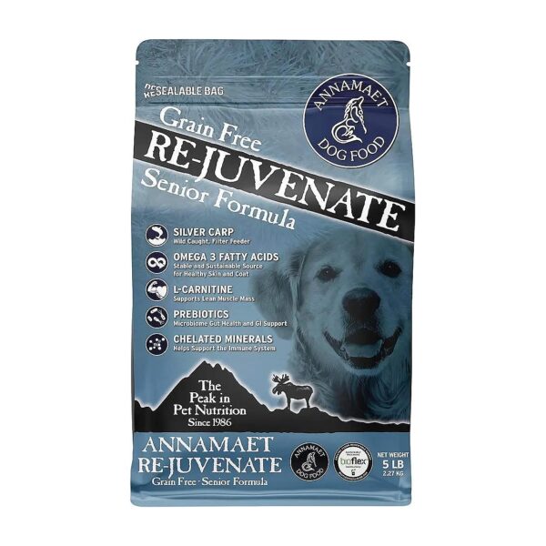 High-Quality Dry Dog Food with Fresh Turkey and Silver Carp for Seniors