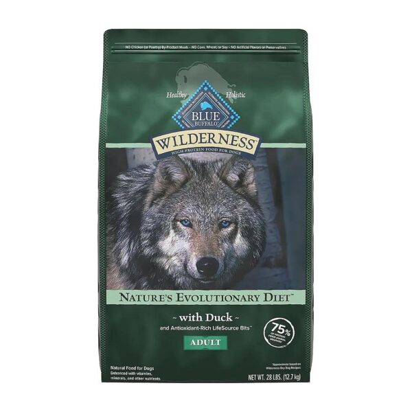 High-Quality Dry Dog Food with Real Duck, Wholesome Grains, and Vitamins