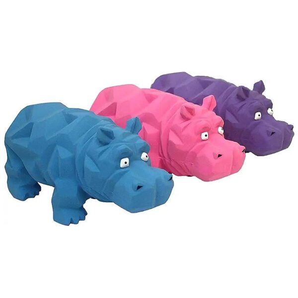 High Quality Durable Origami Hippo Dog Toys in Assorted Colors