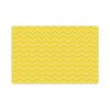 High-Quality Durable Yellow White Pet Mat with Zig Zag Pattern for Food and Water