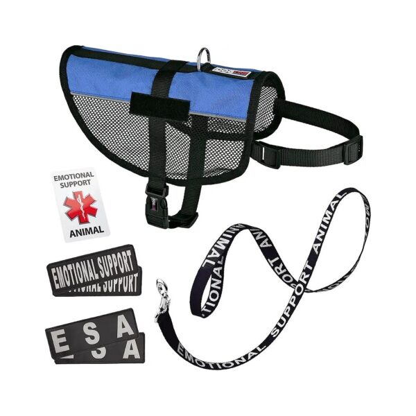 High-Quality Emotional Support Dog ID Card and Harness Bundle with Patches