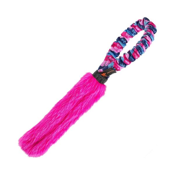 High-Quality Faux Fur Bungee Tug Toy for Dogs of Various Sizes and Temperaments