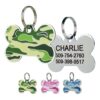 High-Quality Green Camo Dog ID Tags Made of Rust-Resistant Stainless Steel