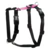 High-Quality Hot Pink American-Made Dog Harness with Fully Adjustable Fit