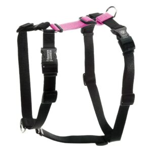 High-Quality Hot Pink American-Made Dog Harness with Fully Adjustable Fit