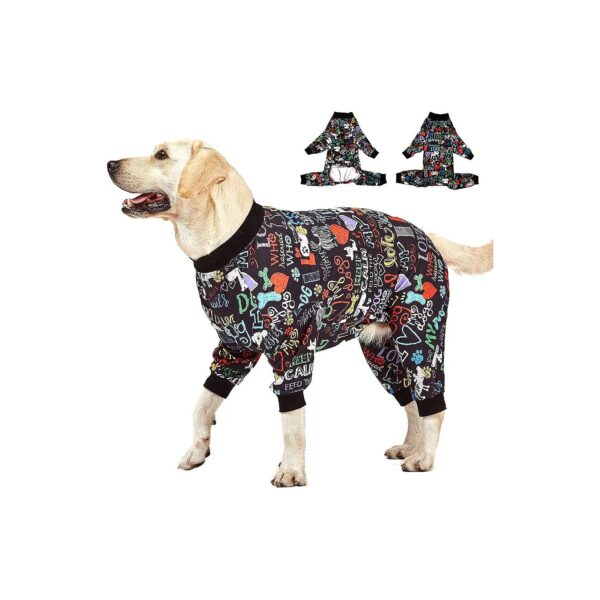 High-Quality Large Dog Pajamas with UV Protection for Pitbulls and Other Big Breeds