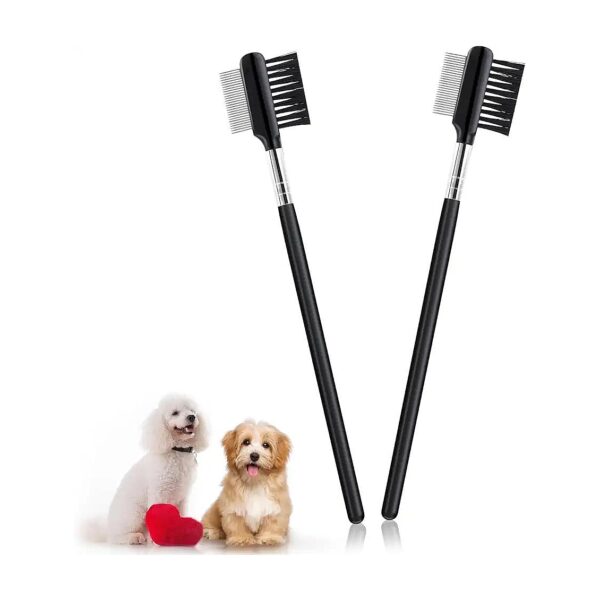 High-Quality Metal and Fiber Dog Eye Comb for Removing Crust Mucus and Flea