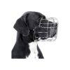 High Quality Metal wire Basket Dog Muzzle for Large Extra XL Sizes with Leather Straps