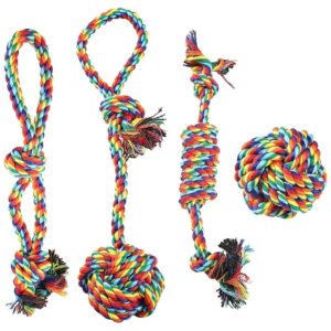 High-Quality Natural Cotton Rope Dog Chew Toys for Small Puppy Pets