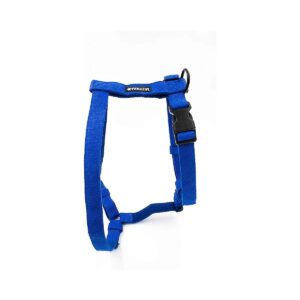 High-Quality Organic Hemp Dog Harness for Small Medium and Large Dogs in Blue