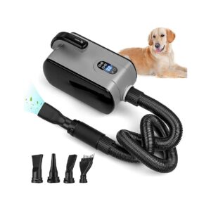 High-Quality Pet Hair Dryer with LED Display and Adjustable Speed and Temperature Control