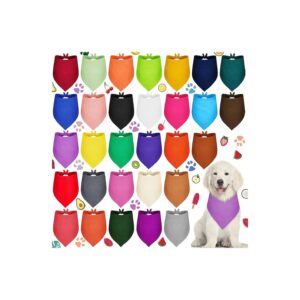 High-Quality Plain Dog Bandanas Bulk for Small Medium Large Pets in Assorted Colors