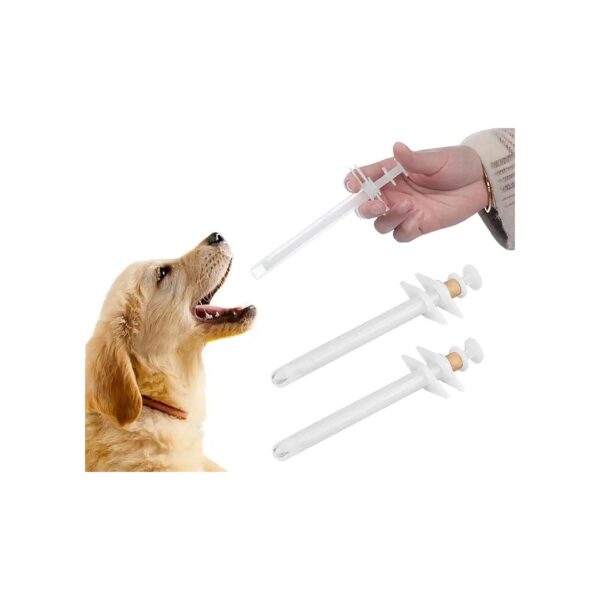 High-Quality Plastic Pill Popper for Dogs and Large Cats Oral Tablets Feeding Tool