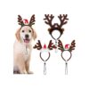 High Quality Plastic Reindeer Antlers Headbands for Dogs, 3 Pack Christmas Pet Costume