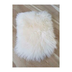 High-Quality Sheepskin Puppy Pad Kennel Bed for Small Dogs and Cats Ivory