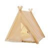 High Quality Solid Wood Cat Tent with Thick Mat for Off White Classic Dog House Design