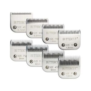 High-Quality Stainless Steel Grooming Blades 8 Pack for Professional Dog Clippering