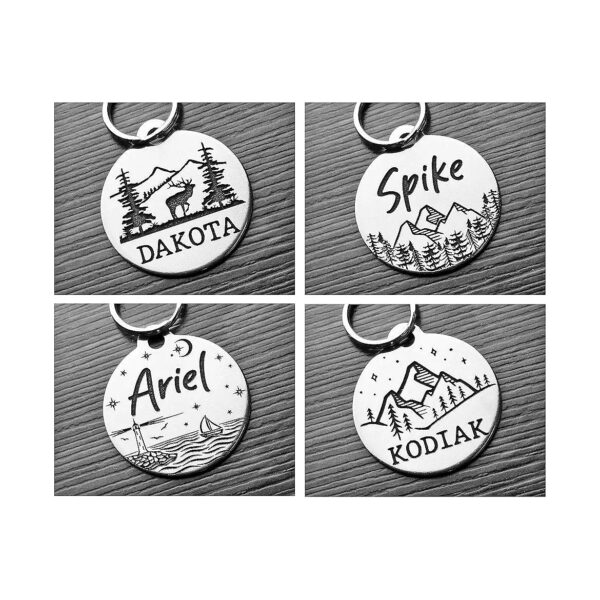 High-Quality Stainless Steel Pet ID Tags for Dogs and Cats