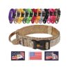 High-Quality Tactical Dog Collar for Large Dogs with Adjustable Handle