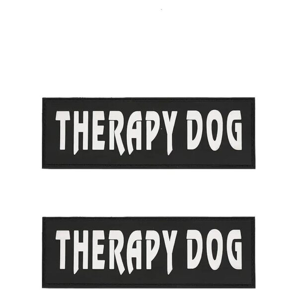 High Quality Therapy Dog Patches with Hook Backing for Dog Harnesses and Collars