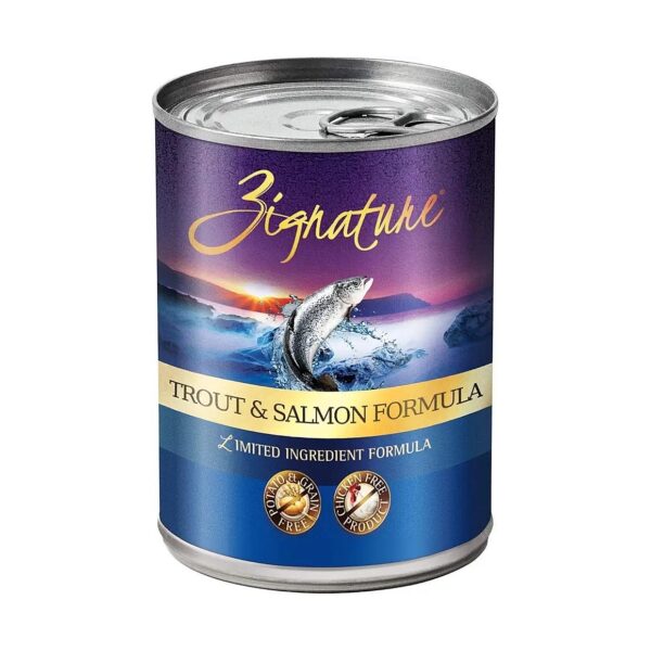 High-Quality Trout and Salmon Canned Canine Nutrition