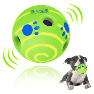 High-Quality Vinyl Wobble Ball for Small Dogs - Fun Giggle Sounds Durable Interactive Toy