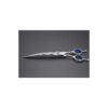 High-Tech Stainless Steel Curved Blue Diamond Pet Grooming Scissors