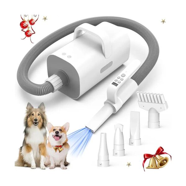 High Velocity Dog Hair Dryer with 9-Speed Adjustable Airflow and Negative Ions