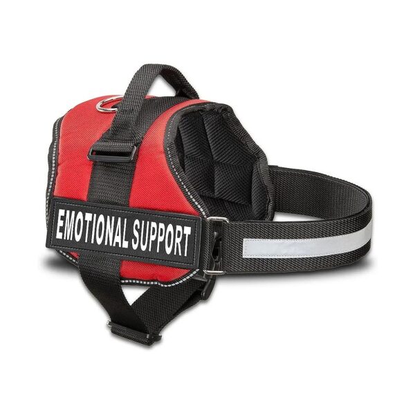 High-Vis Reflective Straps and Interchangeable Patches on Emotional Support Dog Vest