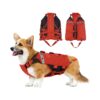 High Visibility Dog Life Vest for Small to Large Dogs with Reflective Trim