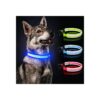 High Visibility Light Up Dog Collar with Reflective Edging for Small Dogs