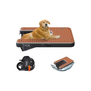 High Visibility Non-Slip EVA Foam Floating Dog Dock with Ramp for Pool and Lake