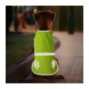 High Visibility Reflective Dog Vest for Safe Nighttime Adventures with Large Dogs