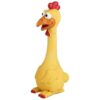 Highly Addictive Squeaky Latex Rubber Chicken Toy for Reducing Dog Separation Anxiety