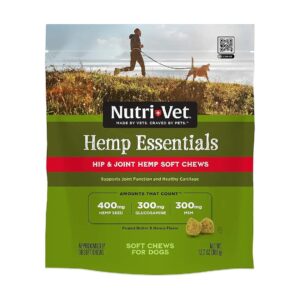 Hip and Joint Soft Chews for Dogs with Peanut Butter and Honey Flavor