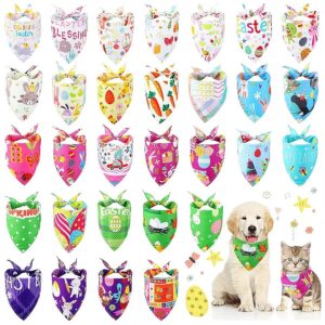 Holiday Pet Costume Dog Easter Outfit Scarf Kerchief Polyester Easter Dog Cat Bibs