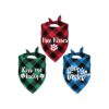 Holiday Plaid Dog Scarf 3 Pack Adjustable Triangle Bandana for Dogs